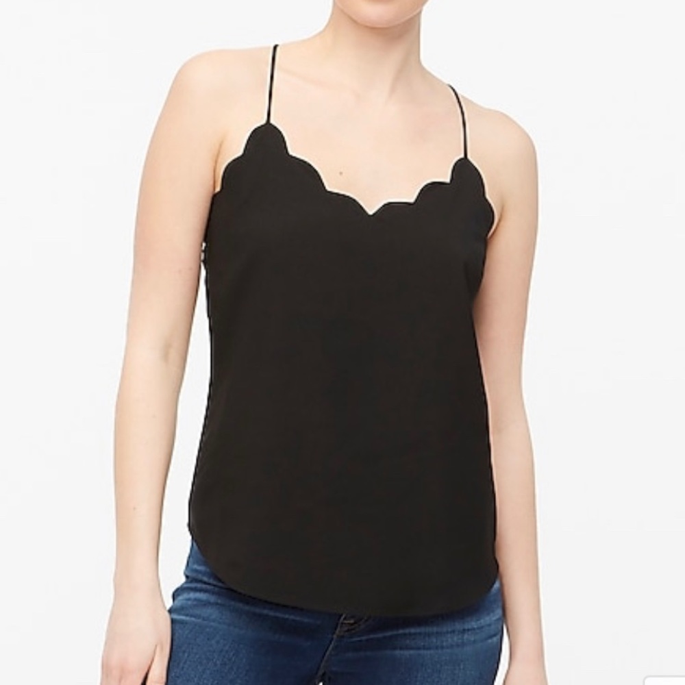 J Crew scalloped shell with tags